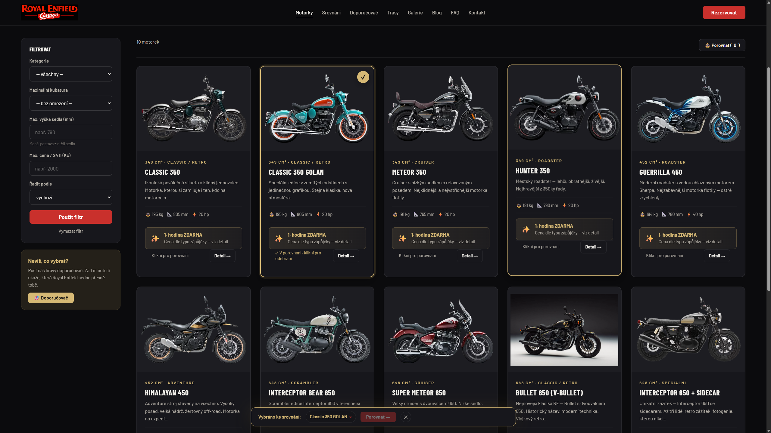 Otevíráme půjčovnu Royal Enfield. A není to obyčejná půjčovna.